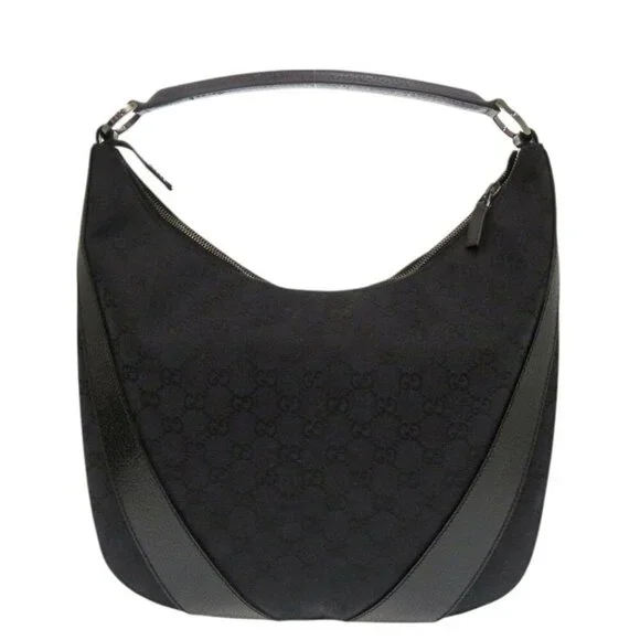 GUCCI Black Leather Shoulder Bag - Picture 2 of 9